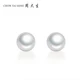 Zhou Dasheng S925 Tremella Bulb Light Beads Classic Freshwater Bead Earrings for Girlfriend and Mother-4-4.5mm Zhou Dasheng S925 Tremella Bulb Light Beads Classic Freshwater Bead Earrings for Girlfriend and Mother-4-4.5mm