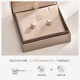 Jingrun Love Silver Inlaid Freshwater Pearl Earrings Classic White Round 6-7mm Fashion Birthday and New Year Gift for Girlfriend Jingrun Love Silver Inlaid Freshwater Pearl Earrings Classic White Round 6-7mm Fashion Birthday and New Year Gift for Girlfriend