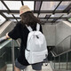 2020 new school bag men's backpack female junior high school students start school bag casual simple fashion trend canvas bag backpack all-match high school students black with sachet + bear ornament 2020 new school bag men's backpack female junior high school students start school bag casual simple fashion trend canvas bag backpack all-match high school students black with sachet + bear ornament