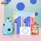 Fuji instax stand immediately imaging camera mini11 exquisite gift box clear sky blue with 10 sheets of photo paper Fuji instax stand immediately imaging camera mini11 exquisite gift box clear sky blue with 10 sheets of photo paper