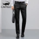 Cartelo crocodile casual pants men's spring and summer business casual trousers men's slim straight long trousers men's black 32/2XL Cartelo crocodile casual pants men's spring and summer business casual trousers men's slim straight long trousers men's black 32/2XL