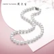 Zhou Dasheng Pearl Necklace Freshwater Bead Retro Elegant Full Bead Necklace Mother's Day Gift for Mom - Flat Round Glare Slightly Blemish 9-10mm Zhou Dasheng Pearl Necklace Freshwater Bead Retro Elegant Full Bead Necklace Mother's Day Gift for Mom - Flat Round Glare Slightly Blemish 9-10mm