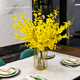 Juran furnishings simulation 5 prongs dancing orchid flowers fake flowers home living room TV cabinet porch office decoration bouquet dried flowers dining table decoration orchid immortal vase floral ceramic flower arrangement 12 yellow dancing orchids + large metal vase with water Juran furnishings simulation 5 prongs dancing orchid flowers fake flowers home living room TV cabinet porch office decoration bouquet dried flowers dining table decoration orchid immortal vase floral ceramic flower arrangement 12 yellow dancing orchids + large metal vase with water