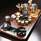 Tang Feng Kung Fu Tea Set Set Household Automatic Stone Mill Flowing Water Tea Tray Ceramic Tea Cup Teapot Office Meeting Modern Simple Tea Table Meandering Tea Tray + Dark Fragrance Automatic B Accessories Tang Feng Kung Fu Tea Set Set Household Automatic Stone Mill Flowing Water Tea Tray Ceramic Tea Cup Teapot Office Meeting Modern Simple Tea Table Meandering Tea Tray + Dark Fragrance Automatic B Accessories