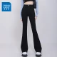 Jeanswest JEANSWEST jeans women's Hong Kong style retro high waist women's trousers spring slimming all-match micro flared trousers black L Jeanswest JEANSWEST jeans women's Hong Kong style retro high waist women's trousers spring slimming all-match micro flared trousers black L