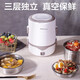 Royalstar Royalstar electric lunch box double-layer heating lunch box steaming rice steamer can be plugged in, heat preservation and sealing stainless steel RFH302 Royalstar Royalstar electric lunch box double-layer heating lunch box steaming rice steamer can be plugged in, heat preservation and sealing stainless steel RFH302