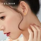 TSL Xie Ruilin Gold Stud Earrings Female Hibiscus Flower Simple Temperament Gold Earrings Earrings Gift YM352 About 0.75g Labor Cost 120 Yuan TSL Xie Ruilin Gold Stud Earrings Female Hibiscus Flower Simple Temperament Gold Earrings Earrings Gift YM352 About 0.75g Labor Cost 120 Yuan
