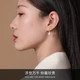 Huaying HUAYINGS925 silver earrings women's light luxury freshwater pearl earrings New Year's Valentine's Day commemorative birthday gift for girlfriend meniscus pearl earrings Huaying HUAYINGS925 silver earrings women's light luxury freshwater pearl earrings New Year's Valentine's Day commemorative birthday gift for girlfriend meniscus pearl earrings