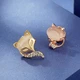Chimera CHIMERA opal animal button brooch brooch female 2 pieces accessories shirt collar button silk scarf buckle anti-light buckle hidden buckle for girlfriend and girlfriend Chimera CHIMERA opal animal button brooch brooch female 2 pieces accessories shirt collar button silk scarf buckle anti-light buckle hidden buckle for girlfriend and girlfriend