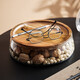 Lingyi Glass Fruit Tray Creative Living Room Large Dried Fruit Tray Candy Box Modern Simple Household Tableware Tea Table Sealed Storage Jar Snack Tray Acacia Fruit Tray Color Boxed Lingyi Glass Fruit Tray Creative Living Room Large Dried Fruit Tray Candy Box Modern Simple Household Tableware Tea Table Sealed Storage Jar Snack Tray Acacia Fruit Tray Color Boxed
