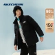 Skechers丨Skechers sports down jacket men and women with the same warm jacket carbon black L Skechers丨Skechers sports down jacket men and women with the same warm jacket carbon black L