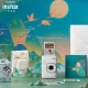 Fuji instax stand upright once imaging camera mini LiPlay quartz white read bosom friend gift box Fuji instax stand upright once imaging camera mini LiPlay quartz white read bosom friend gift box