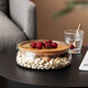 Lingyi Glass Fruit Tray Creative Living Room Large Dried Fruit Tray Candy Box Modern Simple Household Tableware Tea Table Sealed Storage Jar Snack Tray Acacia Fruit Tray Color Boxed Lingyi Glass Fruit Tray Creative Living Room Large Dried Fruit Tray Candy Box Modern Simple Household Tableware Tea Table Sealed Storage Jar Snack Tray Acacia Fruit Tray Color Boxed