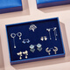 Gunai 925 silver earrings female one-week earrings set long and short women's tassel earrings four-leaf clover student silver needle pearl earrings temperament all-match trend fashion jewelry jewelry gift box T368 one week earrings set Gunai 925 silver earrings female one-week earrings set long and short women's tassel earrings four-leaf clover student silver needle pearl earrings temperament all-match trend fashion jewelry jewelry gift box T368 one week earrings set