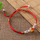 Red string transfer beads hand-woven anklets for men and women bracelets gifts universal natal year bracelets couple student bracelets pink transfer beads Red string transfer beads hand-woven anklets for men and women bracelets gifts universal natal year bracelets couple student bracelets pink transfer beads