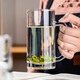 Green apple glass water cup tea cup beer mug 4 pieces 320ml EZ2233/L4 Green apple glass water cup tea cup beer mug 4 pieces 320ml EZ2233/L4