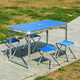 Outdoor furniture folding table stall table outdoor table folding portable simple aluminum alloy household dining table exhibition table and floor stall table solid version fruit green Outdoor furniture folding table stall table outdoor table folding portable simple aluminum alloy household dining table exhibition table and floor stall table solid version fruit green