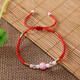 Red string transfer beads hand-woven anklets for men and women bracelets gifts universal natal year bracelets couple student bracelets pink transfer beads Red string transfer beads hand-woven anklets for men and women bracelets gifts universal natal year bracelets couple student bracelets pink transfer beads