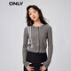 ONLY fashionable and versatile slim fit splicing suit short sweater for women 12343A020 G51 medium flower yarn gray S 160/80A ONLY fashionable and versatile slim fit splicing suit short sweater for women 12343A020 G51 medium flower yarn gray S 160/80A