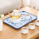 Arsto Home Drainage Tray Multifunctional Plastic Creative Tea Tray Water Cup Plate Dinner Plate Fruit Plate Rectangular Storage Tray-Large Blue Arsto Home Drainage Tray Multifunctional Plastic Creative Tea Tray Water Cup Plate Dinner Plate Fruit Plate Rectangular Storage Tray-Large Blue