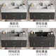 Yanfeng light luxury rock board bathroom cabinet combination bathroom hand wash face wash basin pool modern simple smart bathroom cabinet set 0.7m rock board ceramic basin + smart square mirror Yanfeng light luxury rock board bathroom cabinet combination bathroom hand wash face wash basin pool modern simple smart bathroom cabinet set 0.7m rock board ceramic basin + smart square mirror