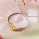 Saturday Blessing Jewelry Peach You Like Series Women's Pure Gold 3D Hard Gold Native Year Small Peach Blossom Weaving Bracelet Gold Transfer Beads Good Luck Small Peach Blossom Gold Weight About 0.7g Saturday Blessing Jewelry Peach You Like Series Women's Pure Gold 3D Hard Gold Native Year Small Peach Blossom Weaving Bracelet Gold Transfer Beads Good Luck Small Peach Blossom Gold Weight About 0.7g
