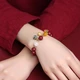 Crown with swallowing gold beast cinnabar hand string beads ladies raw purple gold sand bracelet female Hetian jade bracelet zodiac year fashion jewelry birthday gift for girlfriend mother wife lover lover swallowing gold beast cinnabar bracelet certificate + pull rose gift box Crown with swallowing gold beast cinnabar hand string beads ladies raw purple gold sand bracelet female Hetian jade bracelet zodiac year fashion jewelry birthday gift for girlfriend mother wife lover lover swallowing gold beast cinnabar bracelet certificate + pull rose gift box