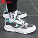 Xtep men's shoes sports shoes men's autumn and winter leather mesh shoes shock absorption new running shoes running shoes casual shoes men's sports shoes bag white gray green 43 Xtep men's shoes sports shoes men's autumn and winter leather mesh shoes shock absorption new running shoes running shoes casual shoes men's sports shoes bag white gray green 43