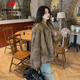 Pier Cardin imported whole-skinned fox fur coat for women 2025 winter new style smudge cream color slimming coat amber brown spot S Pier Cardin imported whole-skinned fox fur coat for women 2025 winter new style smudge cream color slimming coat amber brown spot S
