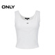 ONLY2025 autumn new large U-neck wide shoulder strap woven floral sleeveless sweater for women 12533H010 S12 bright cream white M ONLY2025 autumn new large U-neck wide shoulder strap woven floral sleeveless sweater for women 12533H010 S12 bright cream white M