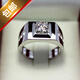925 Silver Platinum Men's Rings domineering personality simulation diamond ring wave of men to live on as a birthday gift Size adjustable No. 14-20 925 Silver Platinum Men's Rings domineering personality simulation diamond ring wave of men to live on as a birthday gift Size adjustable No. 14-20