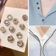 Chimera CHIMERA 10 pcs pin decoration cute silk scarf brooch accessories women's press buttons Japan and South Korea anti-light collar buttons silver Chimera CHIMERA 10 pcs pin decoration cute silk scarf brooch accessories women's press buttons Japan and South Korea anti-light collar buttons silver