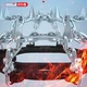 Walsun Warsun crampons non-slip shoe cover shoe spikes outdoor mountaineering rock climbing equipment anti-rain and snow mountaineering anti-skid ice catch snow claws 10 teeth ankle chain 2 pcs 35-45 yards universal Walsun Warsun crampons non-slip shoe cover shoe spikes outdoor mountaineering rock climbing equipment anti-rain and snow mountaineering anti-skid ice catch snow claws 10 teeth ankle chain 2 pcs 35-45 yards universal