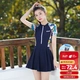 Vandilla swimsuit women's summer conservative cover belly one-piece swimsuit seaside thin swimsuit 11015 navy blue skirt one-piece 2XL Vandilla swimsuit women's summer conservative cover belly one-piece swimsuit seaside thin swimsuit 11015 navy blue skirt one-piece 2XL