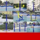 Outdoor outdoor fitness equipment park community square community elderly new rural sports sporting goods ginger yellow three-piece set Outdoor outdoor fitness equipment park community square community elderly new rural sports sporting goods ginger yellow three-piece set