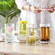 Green apple glass water cup tea cup beer mug 4 pieces 320ml EZ2233/L4 Green apple glass water cup tea cup beer mug 4 pieces 320ml EZ2233/L4