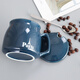 Bethes Office Drinking Cup Coffee Cup Set Ceramic Tea Cup Mug with Lid and Spoon Milk Cup Breakfast Cup Ceramic Cup Blue Bethes Office Drinking Cup Coffee Cup Set Ceramic Tea Cup Mug with Lid and Spoon Milk Cup Breakfast Cup Ceramic Cup Blue