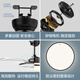 OPPLE invisible fan fan lamp living room dining room bedroom simple modern Nordic black electric fan lamp to send remote control can be shut down at regular time summer wind OPPLE invisible fan fan lamp living room dining room bedroom simple modern Nordic black electric fan lamp to send remote control can be shut down at regular time summer wind