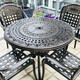 Mojia Outdoor Furniture Cast Aluminum Table and Chair Combination Outdoor Courtyard Table and Chair Terrace Iron Table and Chair Leisure Villa Garden Balcony Table and Chair Light Luxury Three-Five-Piece Set of Chairs Without Embroidery Table and Chair Slanted Chair with 90cm Woven Table Mojia Outdoor Furniture Cast Aluminum Table and Chair Combination Outdoor Courtyard Table and Chair Terrace Iron Table and Chair Leisure Villa Garden Balcony Table and Chair Light Luxury Three-Five-Piece Set of Chairs Without Embroidery Table and Chair Slanted Chair with 90cm Woven Table