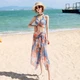 Yifu sunscreen swimsuit women's bikini three-piece set Korean hot spring flat angle fashion slim Korean ins split swimsuit three-piece set L Yifu sunscreen swimsuit women's bikini three-piece set Korean hot spring flat angle fashion slim Korean ins split swimsuit three-piece set L