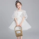 Small Kayi thick girl evening dress princess skirt fluffy yarn little girl flower girl wedding dress children's piano performance clothing foreign style white spring white short section 130cm Small Kayi thick girl evening dress princess skirt fluffy yarn little girl flower girl wedding dress children's piano performance clothing foreign style white spring white short section 130cm