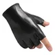 Manchaster Fingerless Fighting Gloves Fashion Leather Half Finger Gloves Men's Thin Motorcycle Driving Half Sheepskin Gloves Black M Manchaster Fingerless Fighting Gloves Fashion Leather Half Finger Gloves Men's Thin Motorcycle Driving Half Sheepskin Gloves Black M