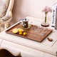 Hill SHALL tray Melamine tea set water cup tea tray dinner plate fruit plate imitation wood large walnut grain 816315 Hill SHALL tray Melamine tea set water cup tea tray dinner plate fruit plate imitation wood large walnut grain 816315