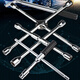 Car tire wrench Lengthened tire change wrench Auto repair tool removal tire wrench cross sleeve tire change Reinforced cross tire wrench 17-19-21-23 Car tire wrench Lengthened tire change wrench Auto repair tool removal tire wrench cross sleeve tire change Reinforced cross tire wrench 17-19-21-23