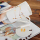 Pudding porcelain art creative twelve constellation mug milk cup ceramic cup men and women couple water cup coffee cup with lid spoon Gemini white Pudding porcelain art creative twelve constellation mug milk cup ceramic cup men and women couple water cup coffee cup with lid spoon Gemini white