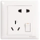 Schneider Electric dislocation five-hole socket with switch 86 type one open five-hole power switch socket panel Ruiyi series white Schneider Electric dislocation five-hole socket with switch 86 type one open five-hole power switch socket panel Ruiyi series white