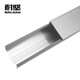 Hard-resistant aluminum alloy square trunking, surface mounting, square cloth, outer opening, brushed aluminum large cover, metal square trunking, electrical accessories 20mm*20mm Hard-resistant aluminum alloy square trunking, surface mounting, square cloth, outer opening, brushed aluminum large cover, metal square trunking, electrical accessories 20mm*20mm
