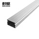 Hard-resistant aluminum alloy square trunking, surface mounting, square cloth, outer opening, brushed aluminum large cover, metal square trunking, electrical accessories 20mm*20mm Hard-resistant aluminum alloy square trunking, surface mounting, square cloth, outer opening, brushed aluminum large cover, metal square trunking, electrical accessories 20mm*20mm