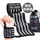Fitness wristband male bench press wrist weightlifting compression strength training sprain wound type sports protective equipment bowl bandage female professional fitness wristband black gray 2 packs free storage bag 58CM pair, free storage bag Fitness wristband male bench press wrist weightlifting compression strength training sprain wound type sports protective equipment bowl bandage female professional fitness wristband black gray 2 packs free storage bag 58CM pair, free storage bag