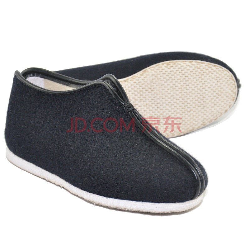 内联升布鞋\/女千层底加密兰呢鞍棉鞋\/8263